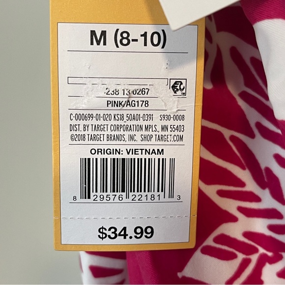 KONA SOL BERRY/WHITE 1PC FLORAL SWIMSUIT MED NWT - Picture 7 of 13